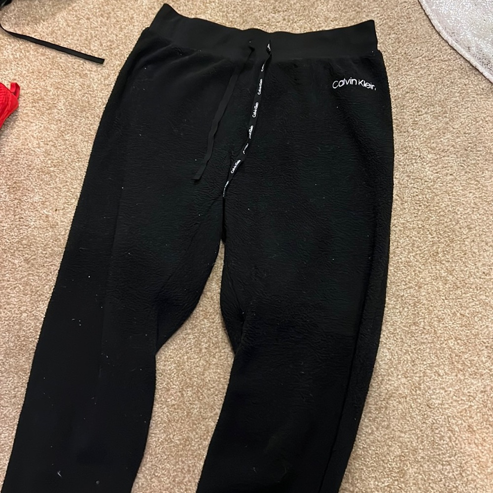 Black Calvin Klein sweatpants